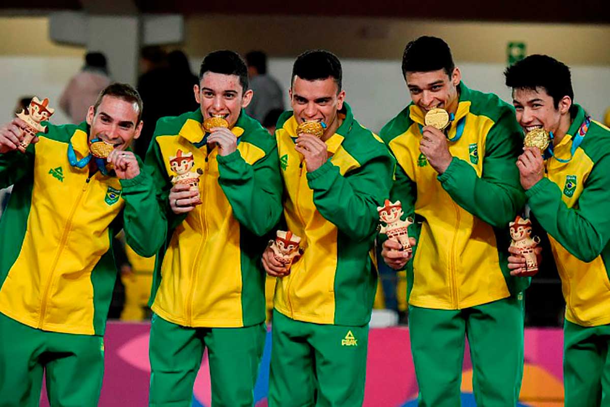 Pan Americano 2019 Equipe Masculina de Ginástica Artística Brasileira